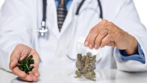 Florida Doctor Holding Medical Marijuana 